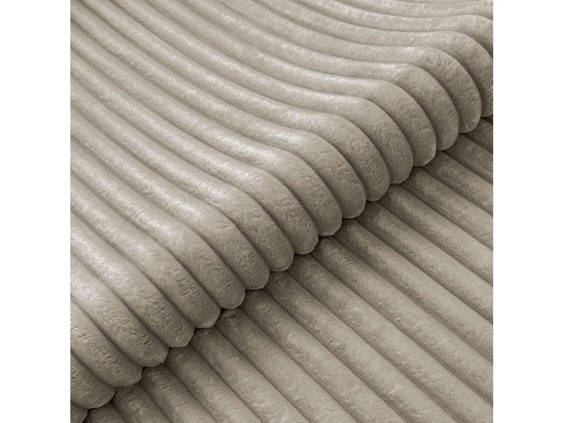 Canapé d’angle avec assise profonde, fonction couchage et pratique coffre de rangement, en tissu côtelé doux WOLKE