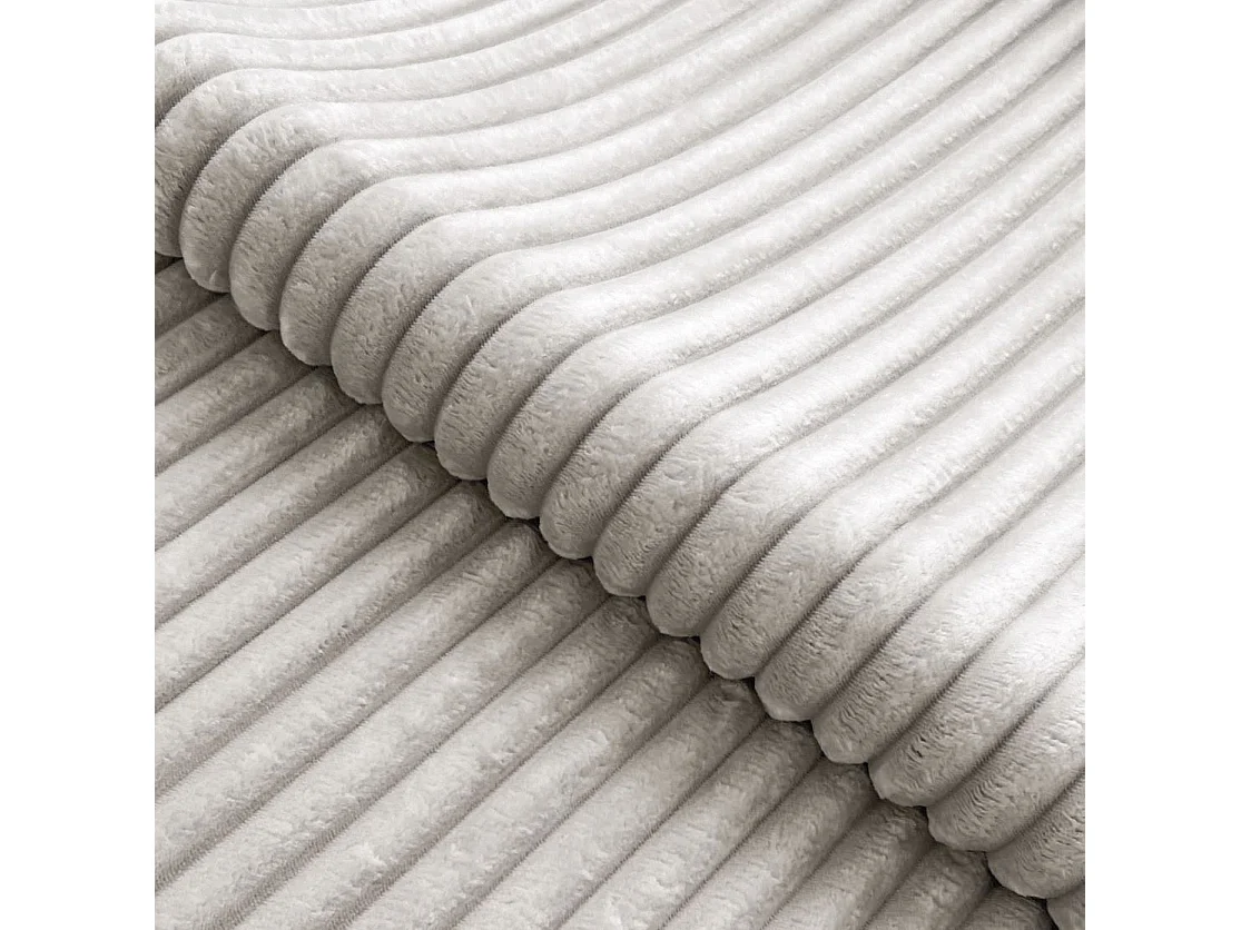 Canapé d’angle avec assise profonde, fonction couchage et pratique coffre de rangement, en tissu côtelé doux WOLKE
