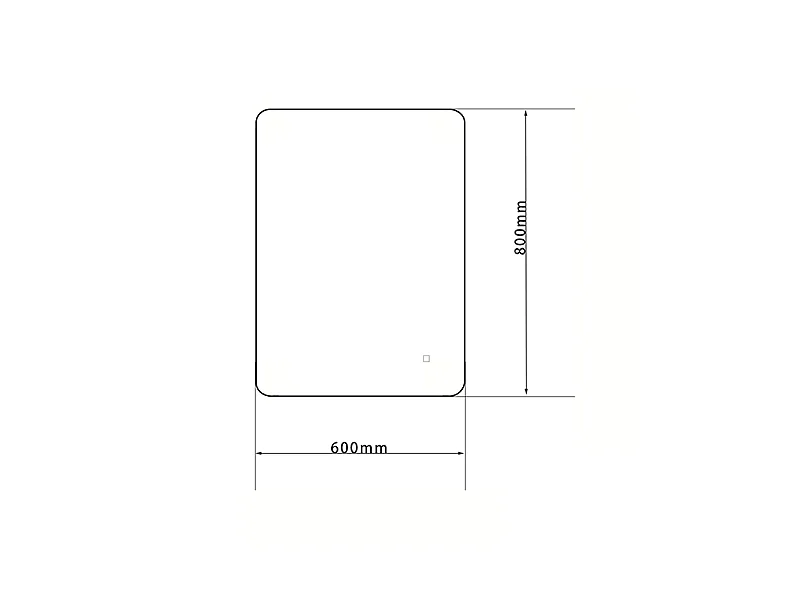 Badkamerspiegel LED 60x80cm anti-condens dimbaar met goudkleurig aluminium frame / or -LuxuryBain
