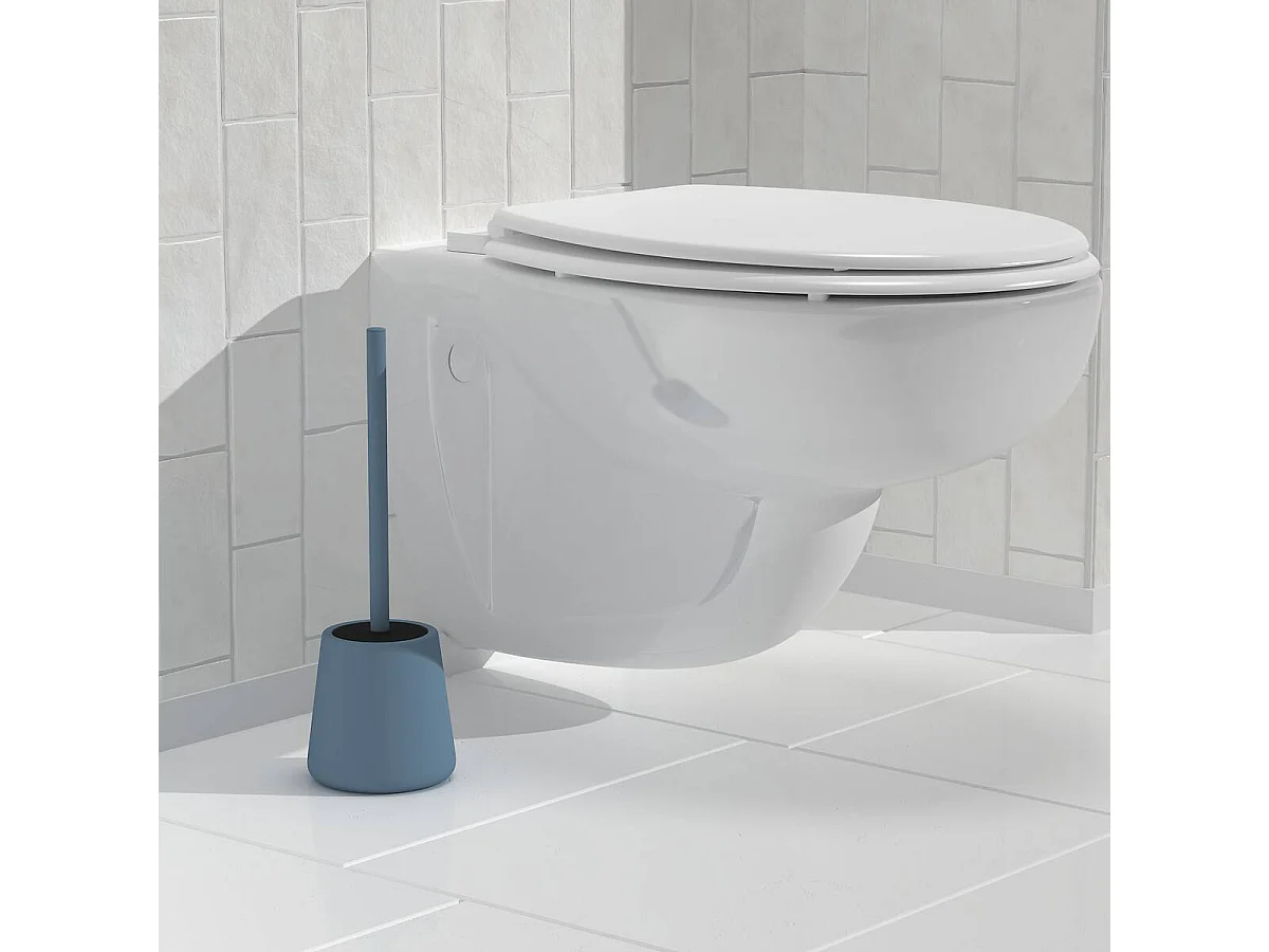 Brosse WC Avec Couvercle "Colorama" 39cm Bleu