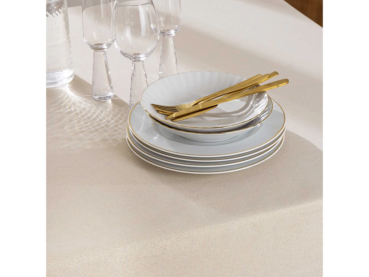 Nappe Antitache Uni "Horizon" 140x240cm Naturel