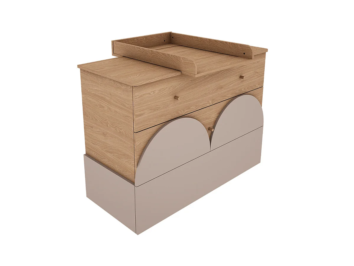 Plan à langer Wood Luck Bloom Bois