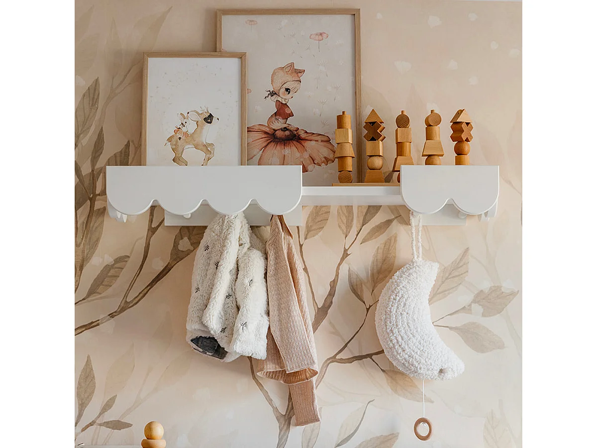 Etagère murale Wood Luck Babushka Blanc