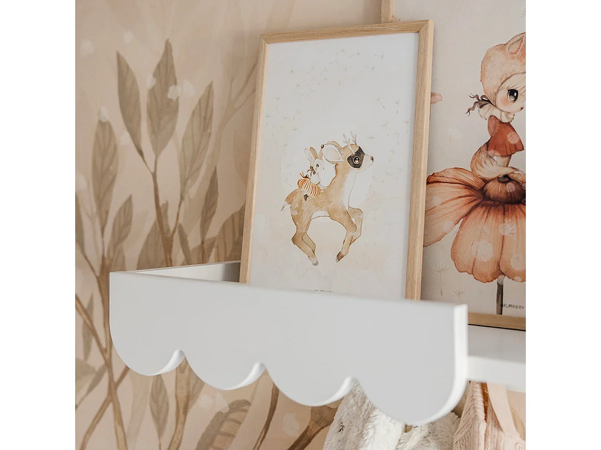 Etagère murale Wood Luck Babushka Blanc