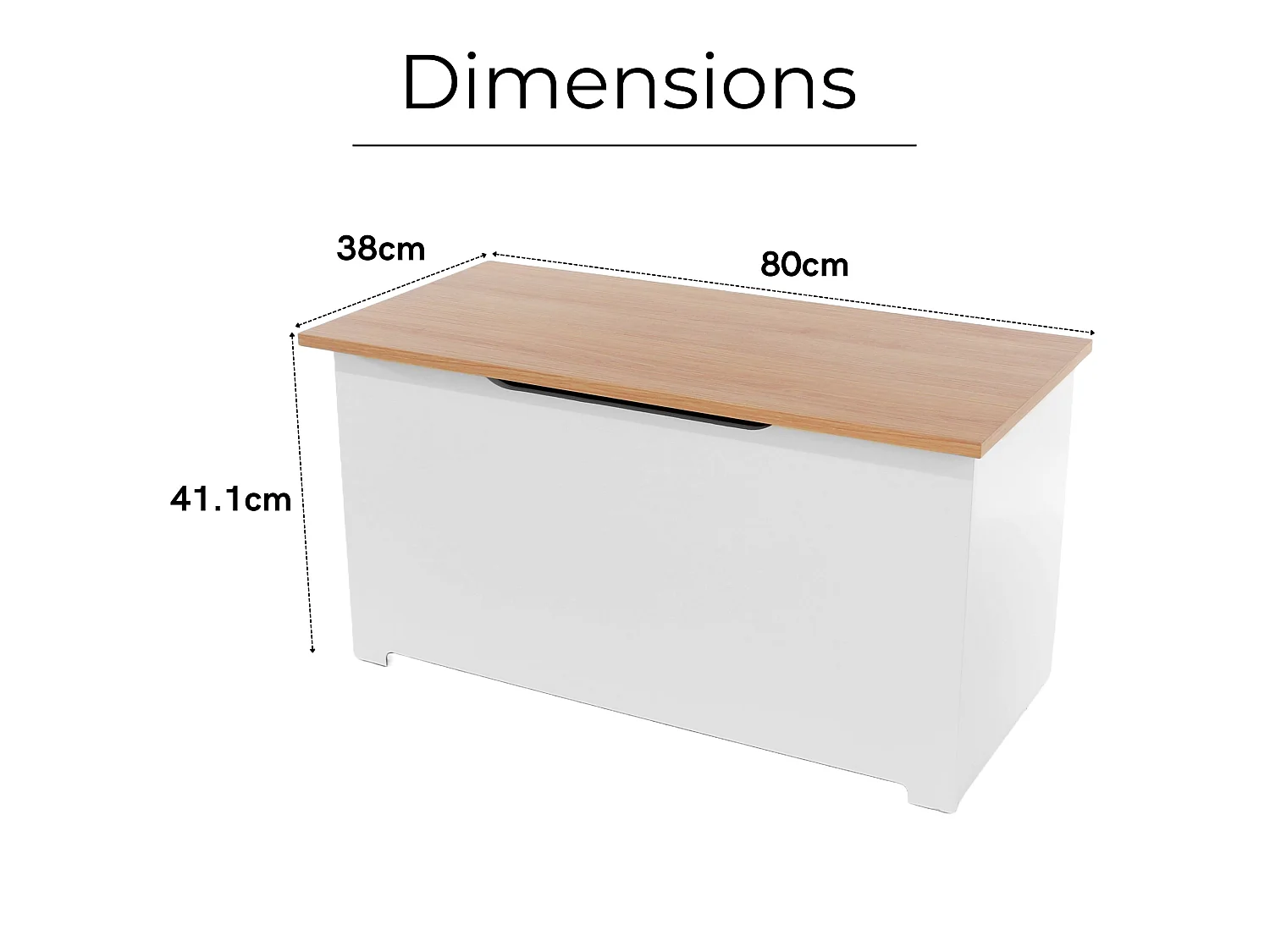 Colorado Storage Chest & Blanket Box, White Painted Finish