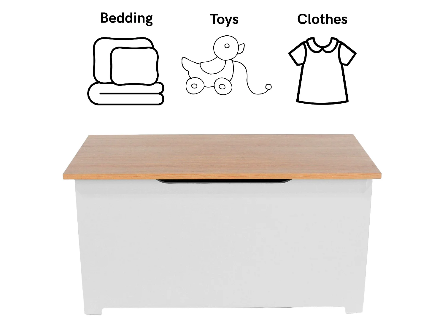 Colorado Storage Chest & Blanket Box, White Painted Finish