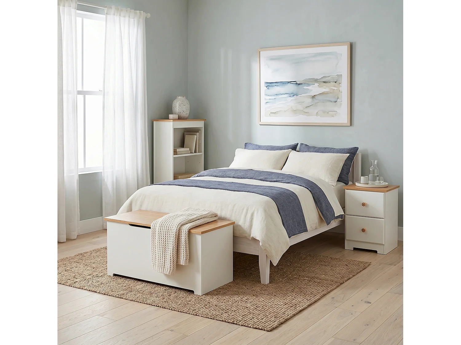 Colorado Storage Chest & Blanket Box, White Painted Finish
