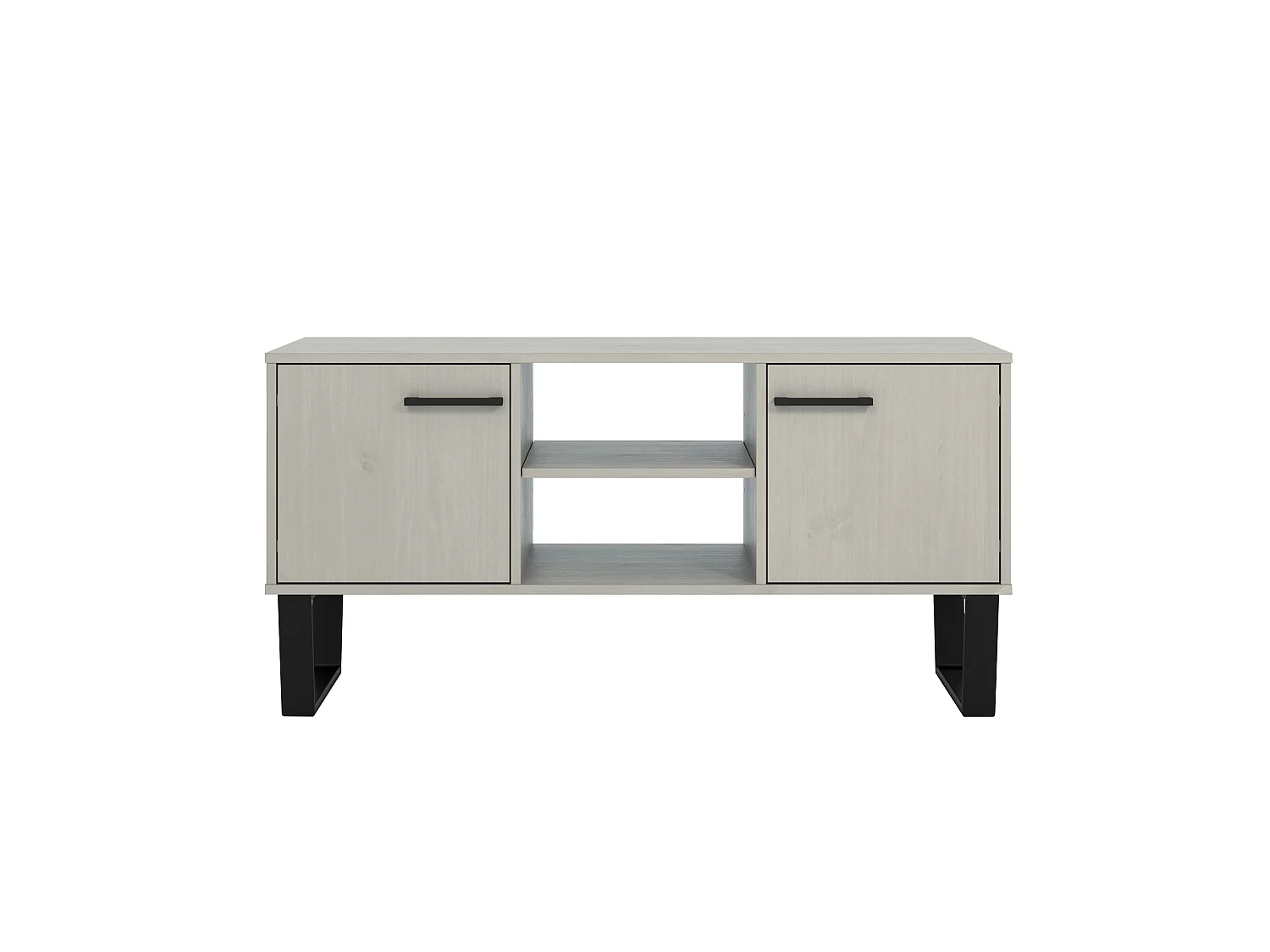 Texas Grey 2-Door Flat Screen TV Unit