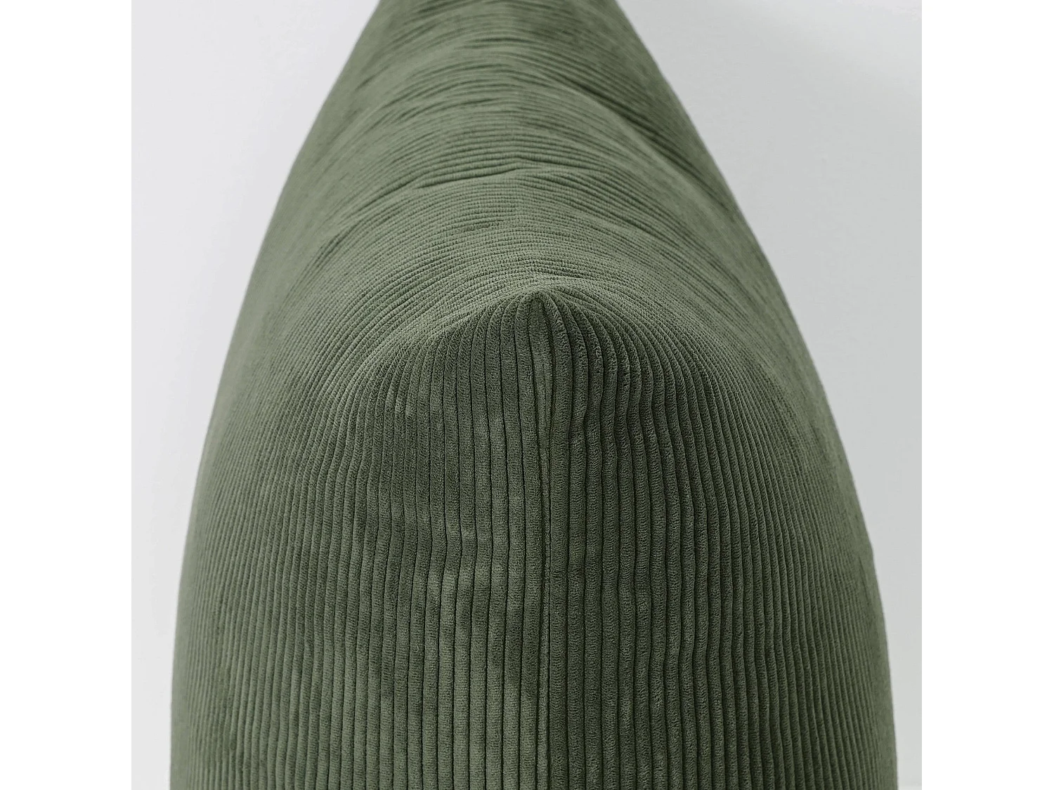 Coussin en velours côtelé Military Green 55x55 cm