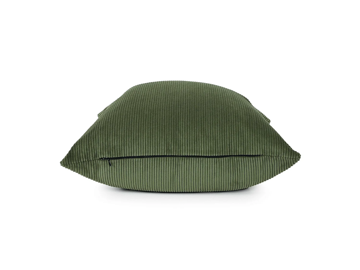 Coussin en velours côtelé Military Green 55x55 cm