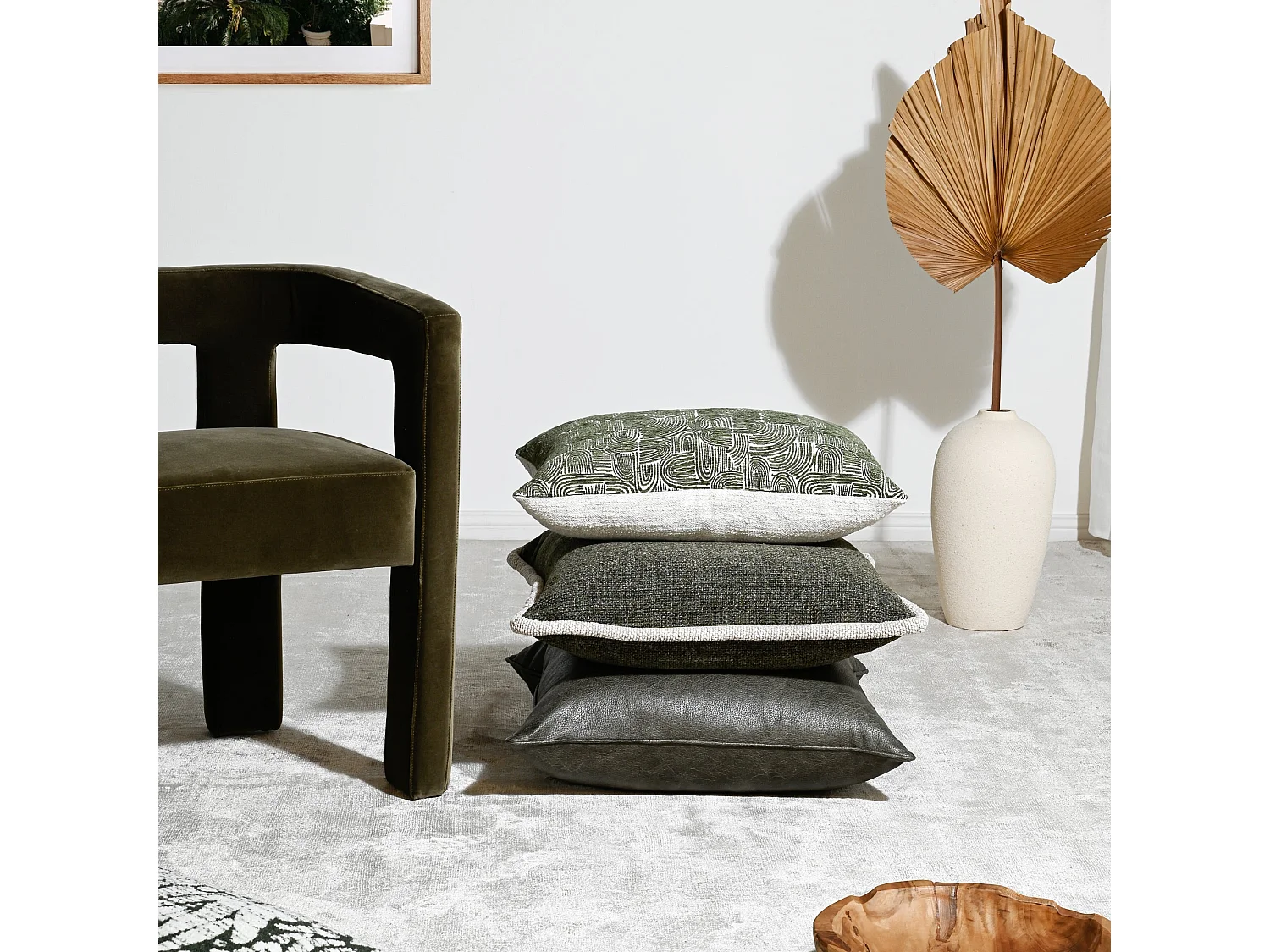 Coussin en tissu Forest Swirl 40X60 cm