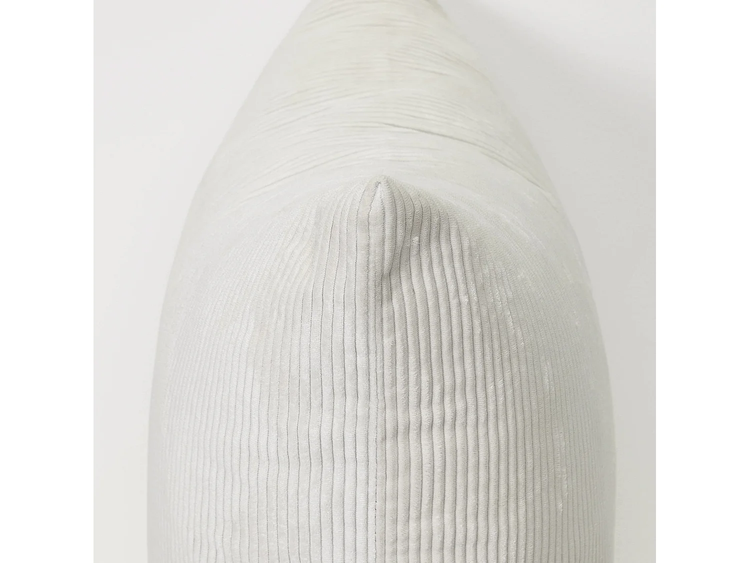 Cream - Ribfluwelen sierkussen - 55 X 55