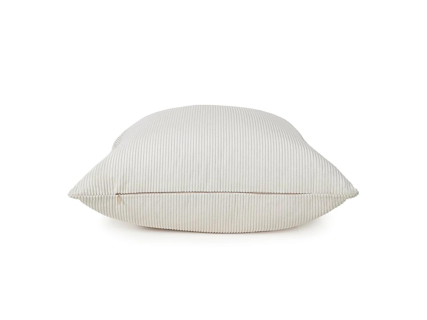 Cream - Ribfluwelen sierkussen - 55 X 55
