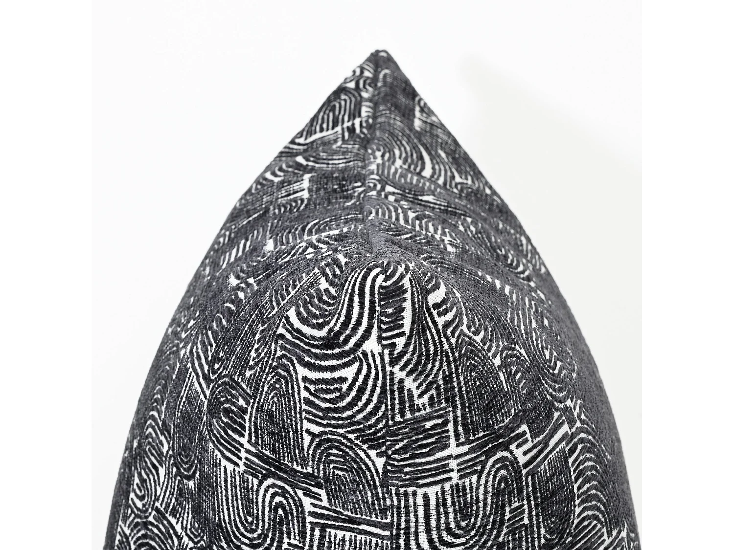 Coussin en tissu Charcoal Swirl 55X55 cm