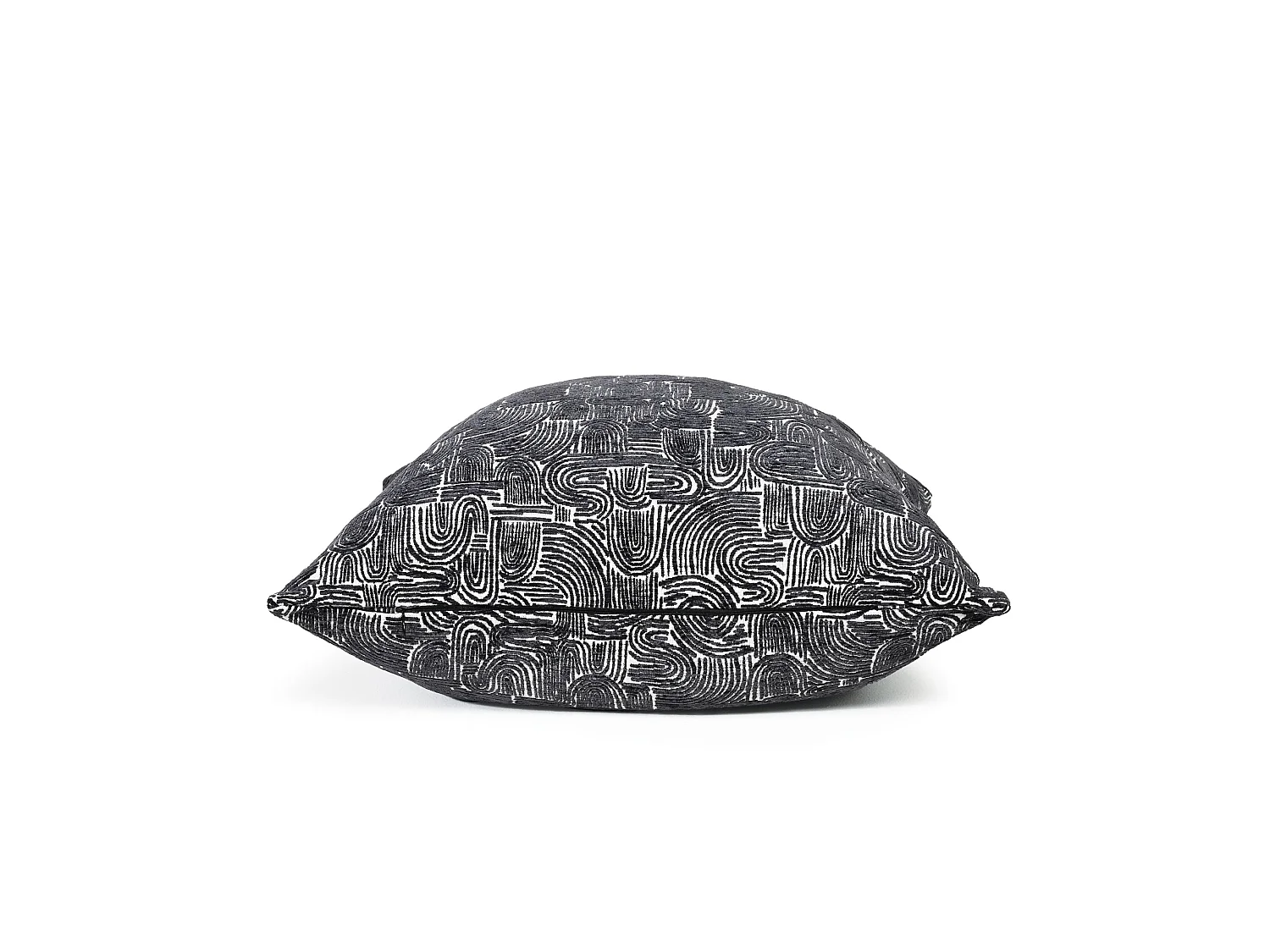 Coussin en tissu Charcoal Swirl 55X55 cm
