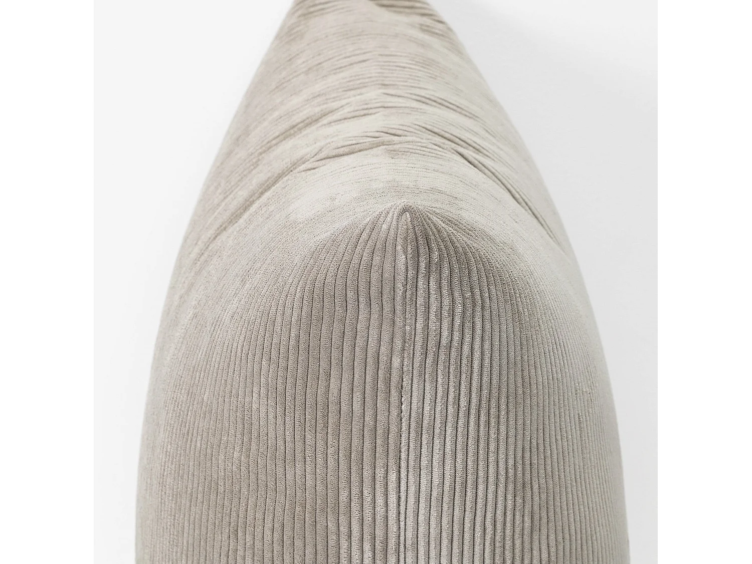Coussin en velours côtelé Oatmeal 40x60 cm