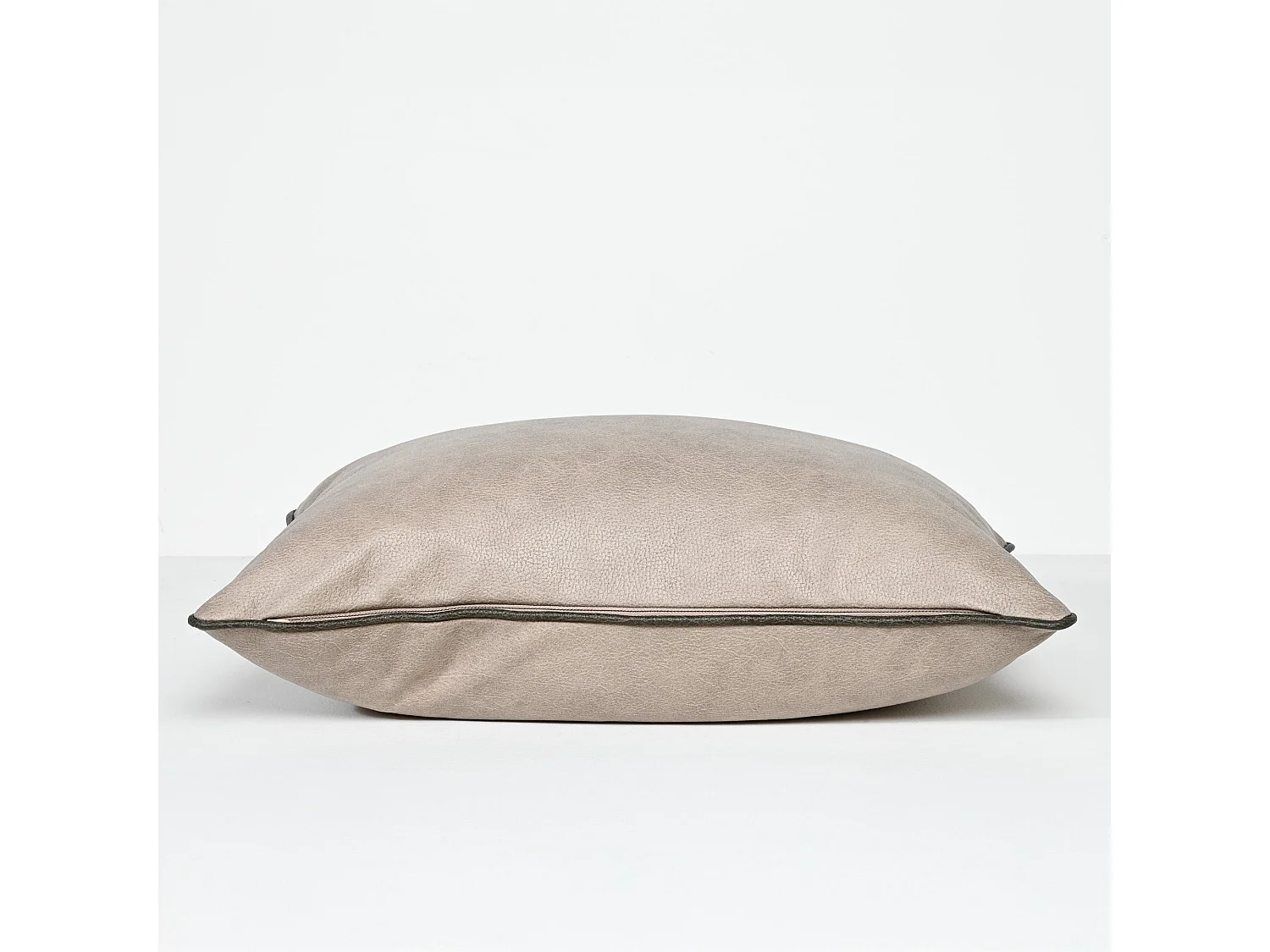 Coussin effet cuir Art Leather Taupe 40x60 cm