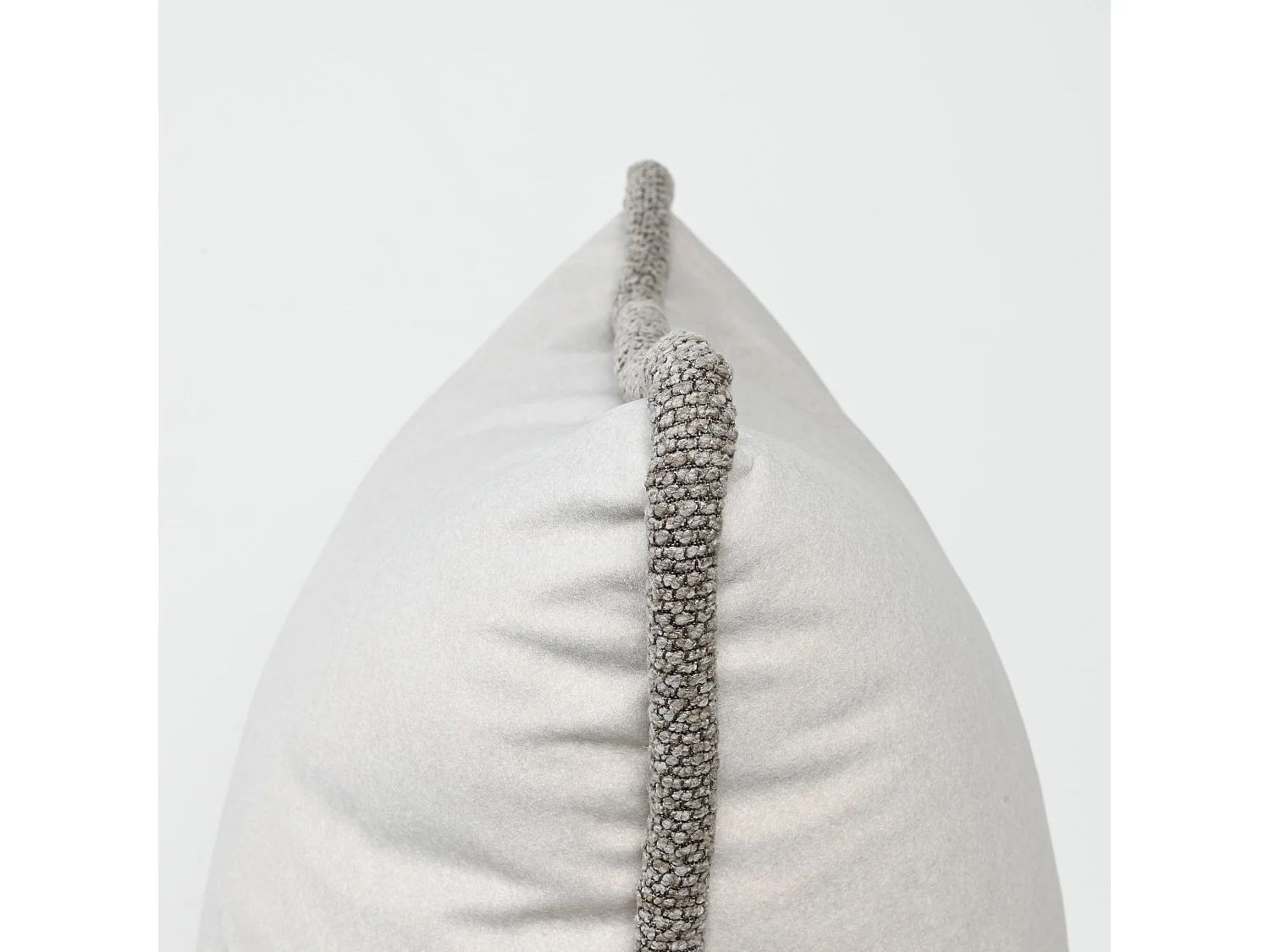 Coussin en tissu Cappucino Mohair 40x60 cm