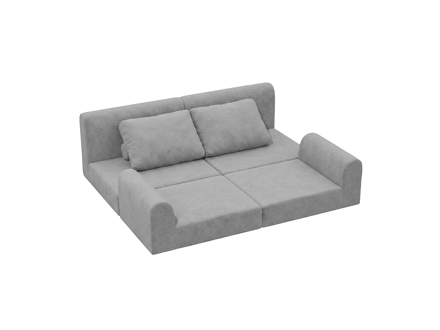Canapé-lit convertible et pliable, fauteuil-lit multifonctionnel avec mousse à mémoire de forme et soutien dorsal,beige