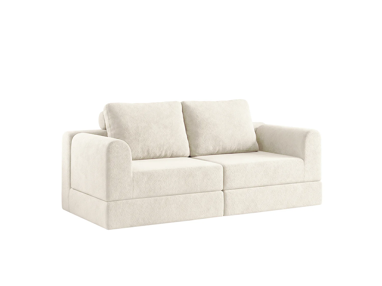 Canapé-lit convertible et pliable, fauteuil-lit multifonctionnel avec mousse à mémoire de forme et soutien dorsal,beige