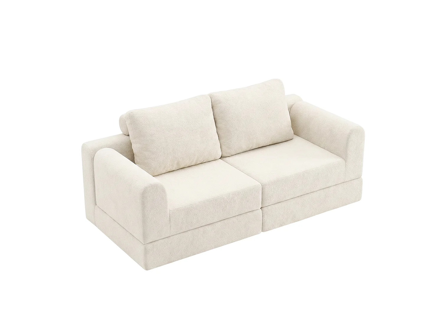 Canapé-lit convertible et pliable, fauteuil-lit multifonctionnel avec mousse à mémoire de forme et soutien dorsal,beige