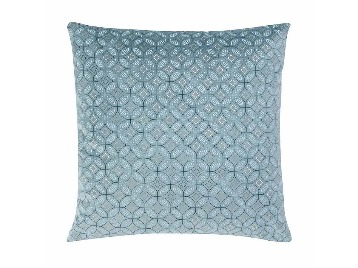 Housse de Coussin Déco "Kansas" 40x40cm Bleu