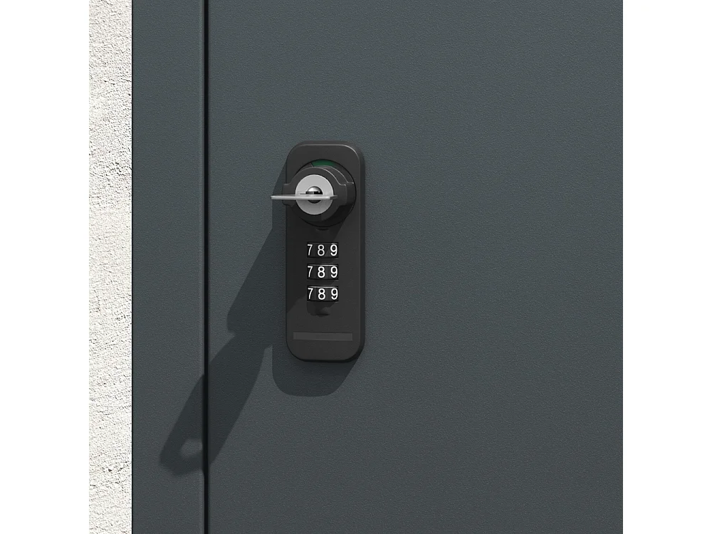 SoBuy Mailbox Door Dark Grey 49.2x28x70cm OGS65-DG