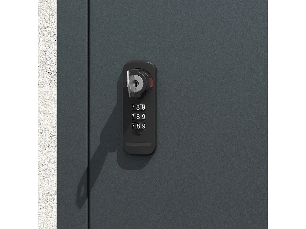 SoBuy Mailbox Door Dark Grey 49.2x28x70cm OGS65-DG