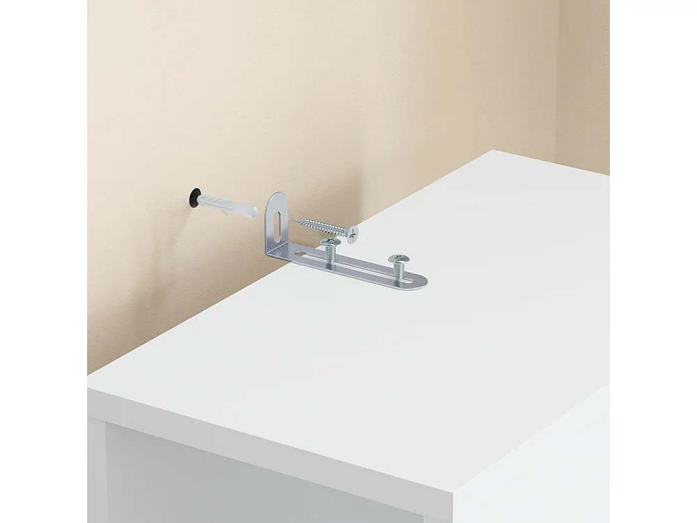SoBuy Étagère Rangement Blanc 30x32.5x110.5cm STR14-W