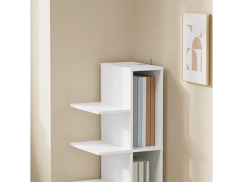 SoBuy Étagère Rangement Blanc 30x32.5x110.5cm STR14-W
