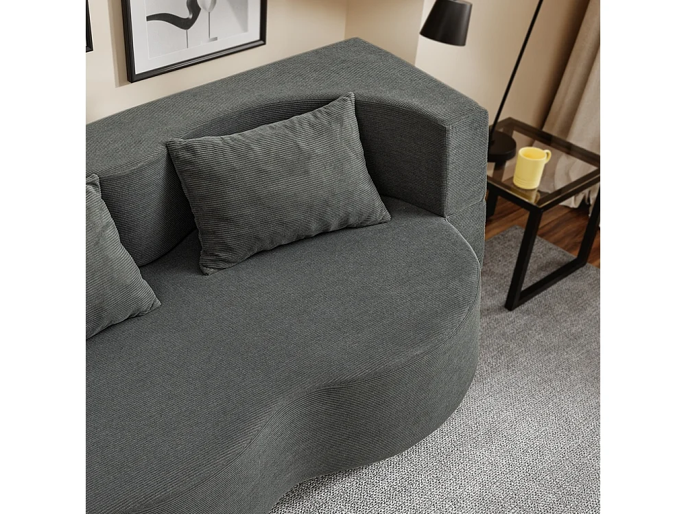 SoBuy Sofa Bed Convertible Dark Grey 177x107x32cm FST101-DG