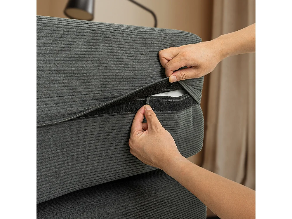 SoBuy Sofa Bed Convertible Dark Grey 177x107x32cm FST101-DG