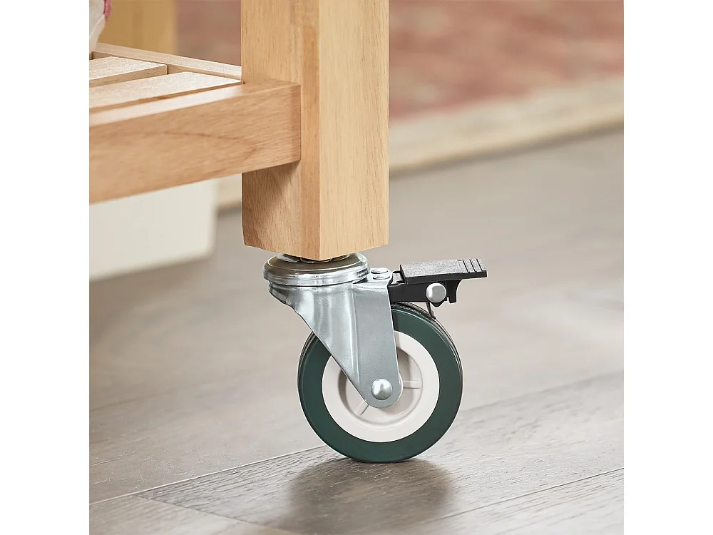 SoBuy Kitchen Cart with Drawer and Wheels Wood 80x40x90cm FKW24-II-N