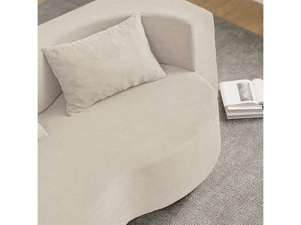 SoBuy Canapé-lit Convertible Beige 177x107x32cm FST101-MI