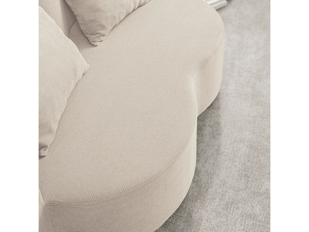 SoBuy Canapé-lit Convertible Beige 177x107x32cm FST101-MI