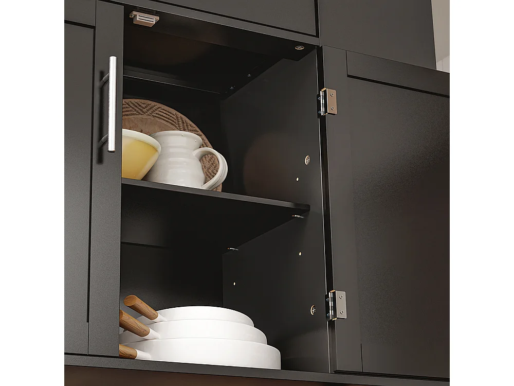 SoBuy Ilha de Cozinha Móvel com Rodas Preto Madeira 99x40x84,3cm FKW133-SCH