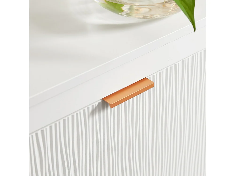 SoBuy Shoe Cabinet with 4 Tip-Out Doors White 104x23x82cm FSR186-II-W