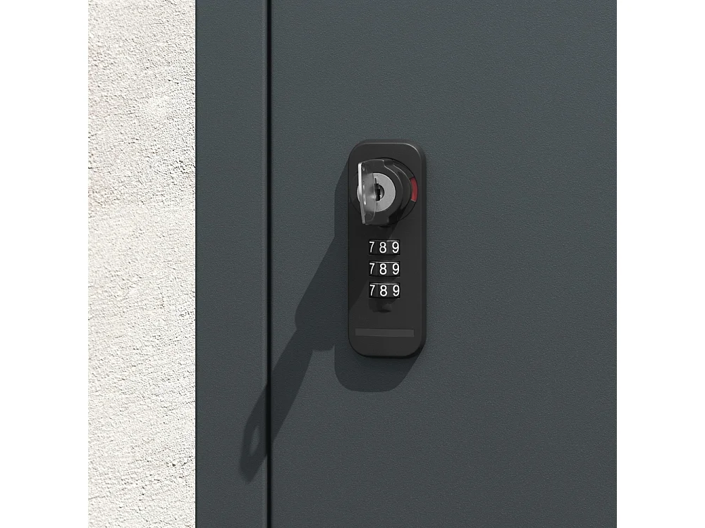 SoBuy Mail and Parcel Box Door Dark Grey 55x35x105cm OGS66-DG