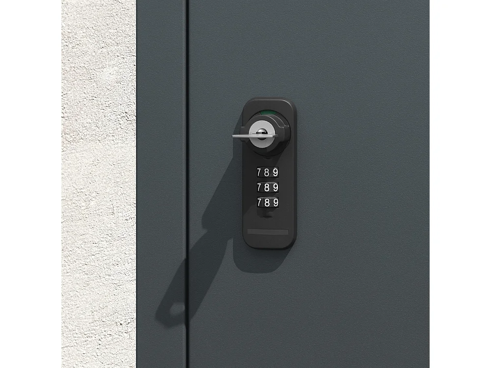 SoBuy Mail and Parcel Box Door Dark Grey 55x35x105cm OGS66-DG