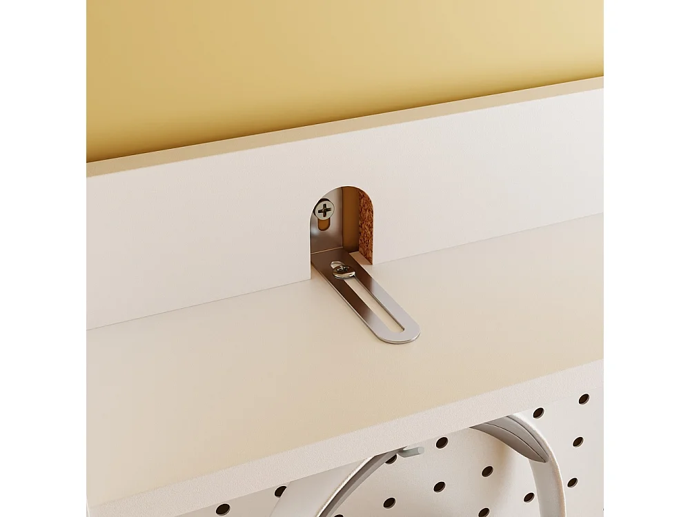 SoBuy Shoe Cabinet with Door Shelf White 83x14x197cm FSR232-W