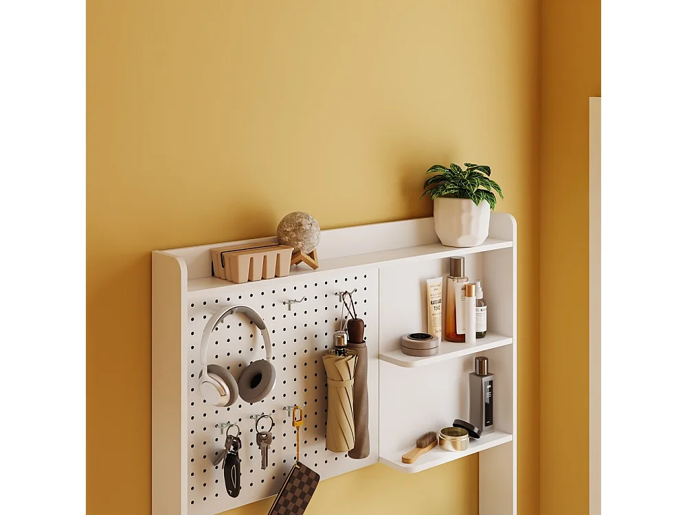 SoBuy Shoe Cabinet with Door Shelf White 83x14x197cm FSR232-W