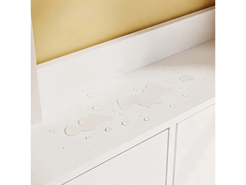 SoBuy Shoe Cabinet with Door Shelf White 83x14x197cm FSR232-W