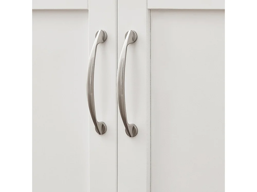 SoBuy Kitchen Cart with Drawer Door Shelf Wheels White Wood 60x45x92cm FKW22-II-WN