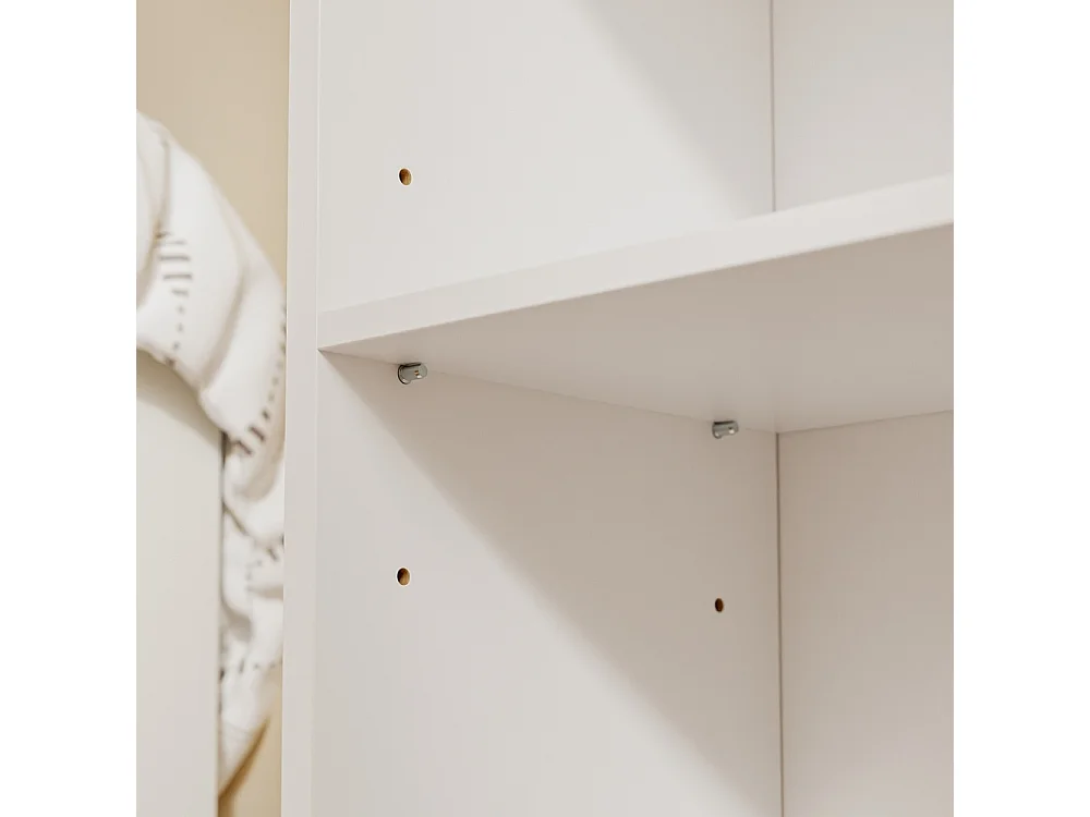 SoBuy Wardrobe Shelf White 55x25x187cm KSB02-W