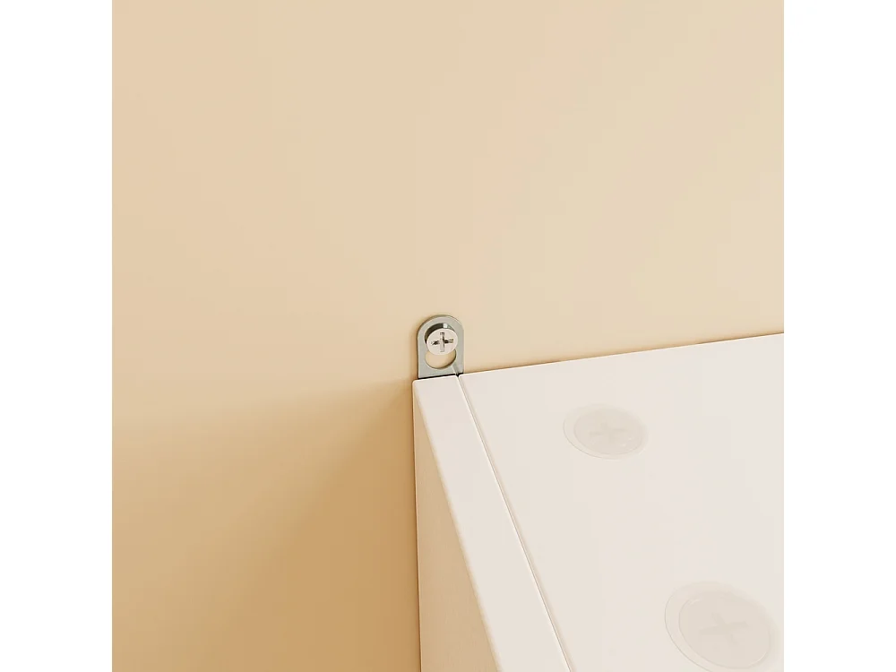 SoBuy Armoire Murale Vitrée Blanc 80x12.2x60cm FSB113-W