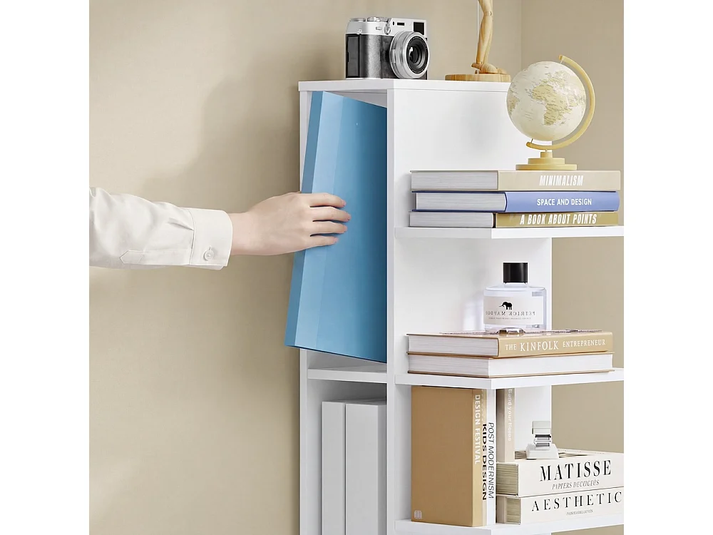 SoBuy Étagère Rangement Vertical Blanc 30x32.5x146.8cm STR14-H-W