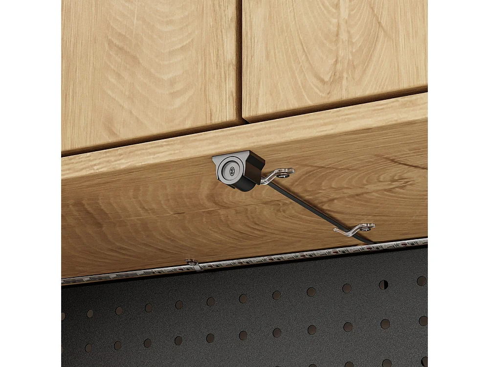 SoBuy Kitchen Sideboard with Drawer Door Shelf Light Oak 100x40x170cm FSB98-L-E-N
