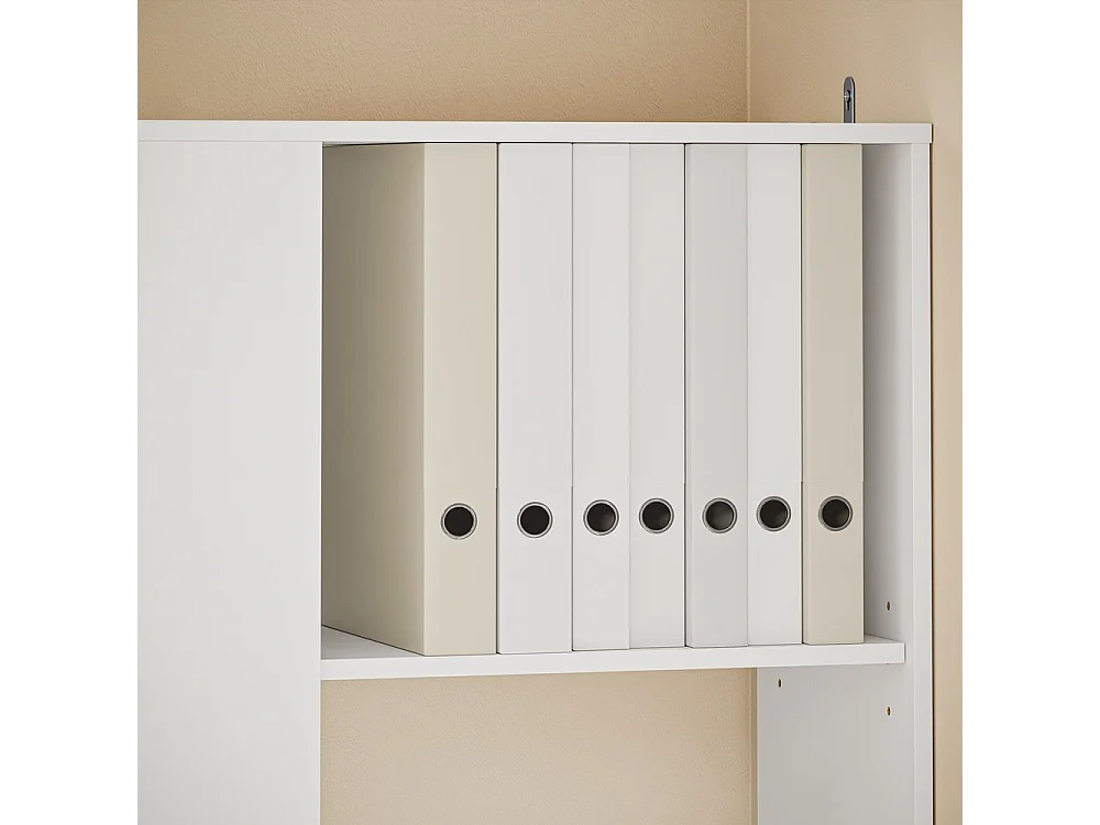 SoBuy Libreria con Cassetti Colore Bianco 28x50x170cm STR15-W
