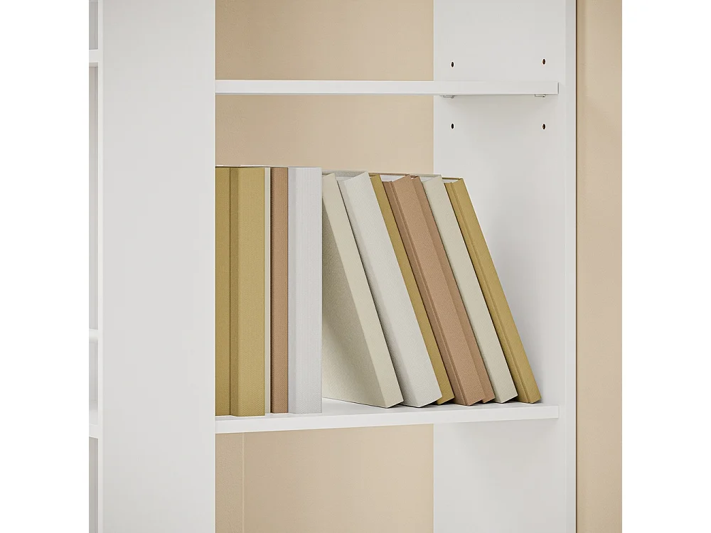 SoBuy Libreria con Cassetti Colore Bianco 28x50x170cm STR15-W