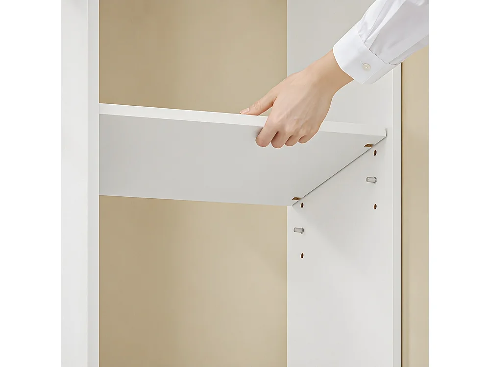 SoBuy Libreria con Cassetti Colore Bianco 28x50x170cm STR15-W